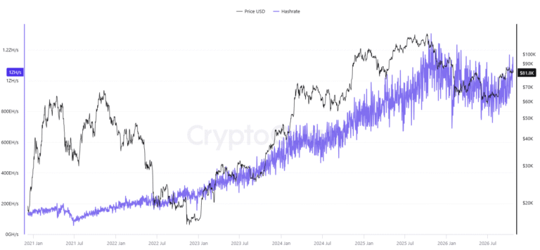 CryptoQuant CEO Calls Rising Bitcoin Hashrate ‘Indirect Bullish Signal’ from Institutions