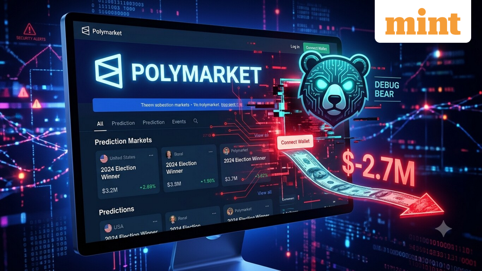 Polymarket users lose $2.7 million in suspected DebugBear-linked cyberattack: How it unfolded? What we know