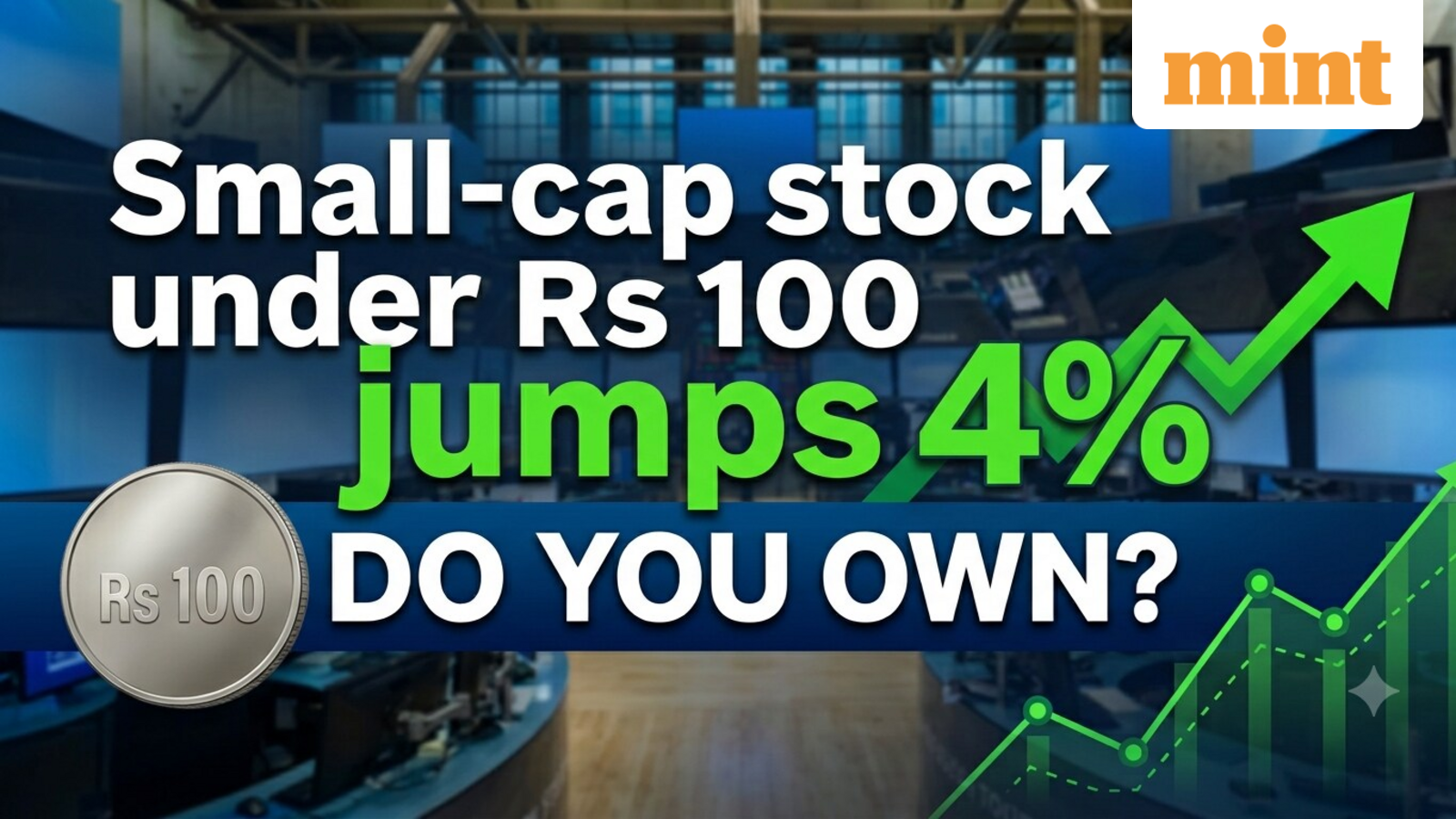 Small-cap stock under  ₹100 jumps 4% following relief rally on Dalal Street | Do you own?