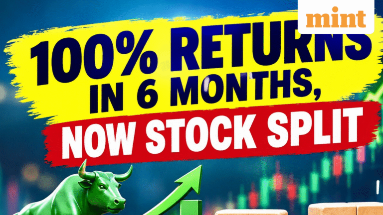 Over 100% returns in 6 months, now stock split - Check record date, ratio, old and new face value