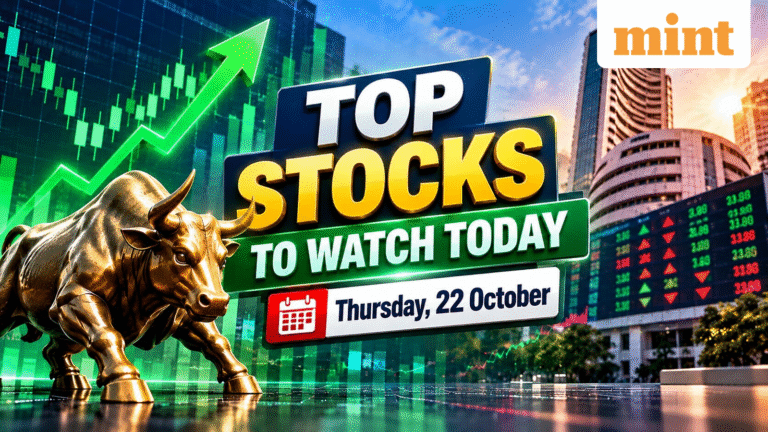 Top stocks to watch today: Swiggy, Adani Green, Eternal, GMDC, BEL shares in focus on Thurs, 22 Oct | Full list