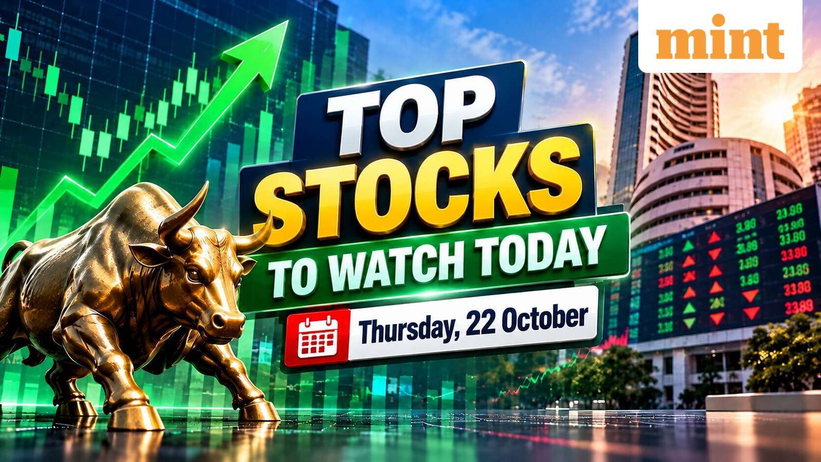 Top stocks to watch today: Swiggy, Adani Green, Eternal, GMDC, BEL shares in focus on Thurs, 22 Oct | Full list