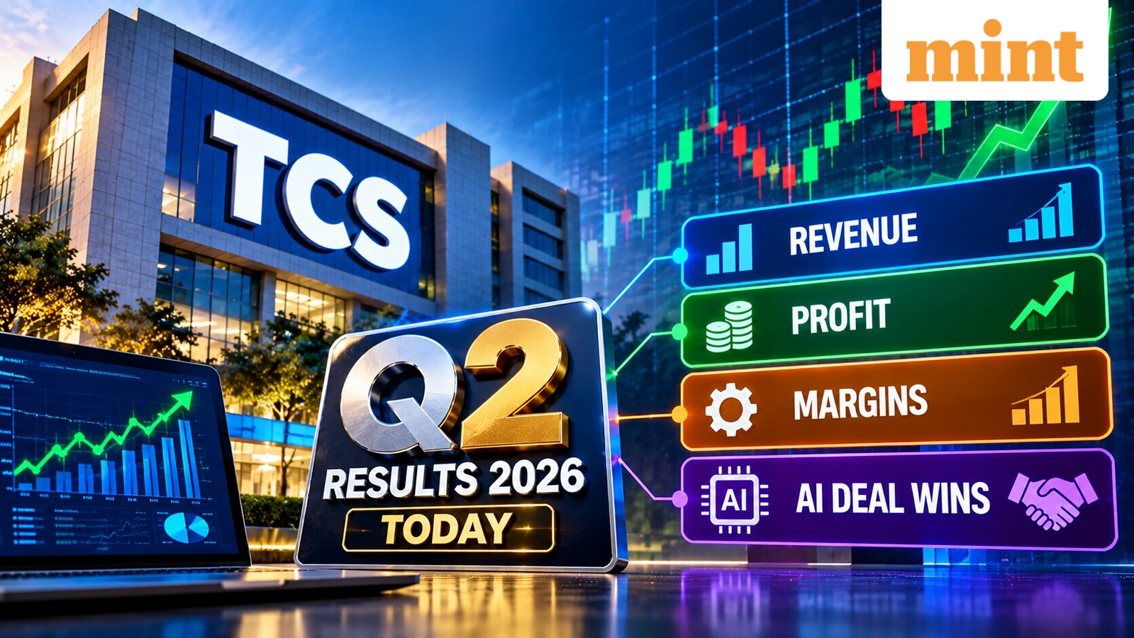 TCS Q2 Results 2026 Today: What to expect and what street expects from revenue, profit, margins and AI deal wins